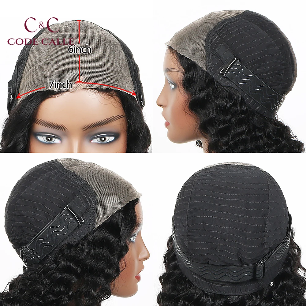 Парик Боб Человеческих Волос Глубокая Волна Фронта Шнурка Вьющиеся Парики Для