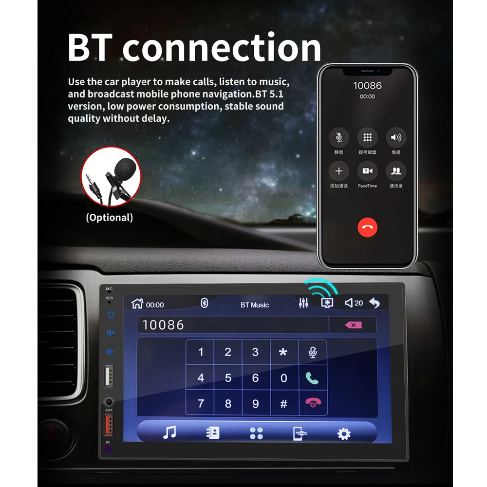 Фото Car Streo Carplay Android Auto 7 