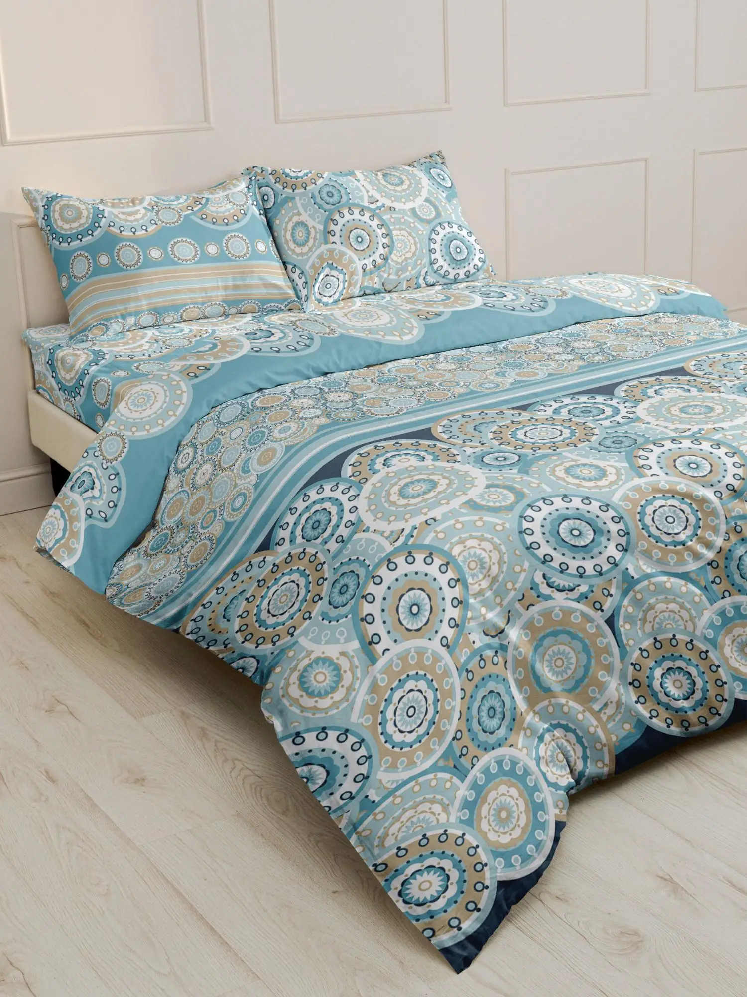 КПБ Бязь Постельное белье из Шуйской бязи - Тарелочки 20520-1 Размер: 2 спальное с