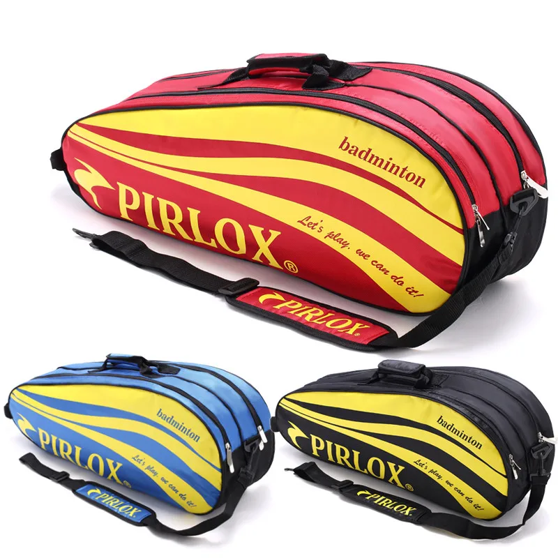 6-10pcs Badminton Bag With Independent Shoe Pocket Sports Racket Bag For Men Women Shoulder Waterproof Badminton Racquet Bag