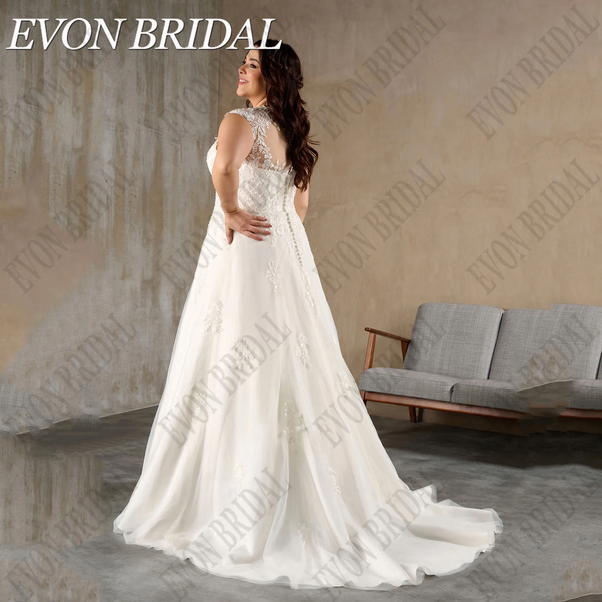 EVON свадебное индивидуальное женское платье 2025 с рукавами-крылышками и