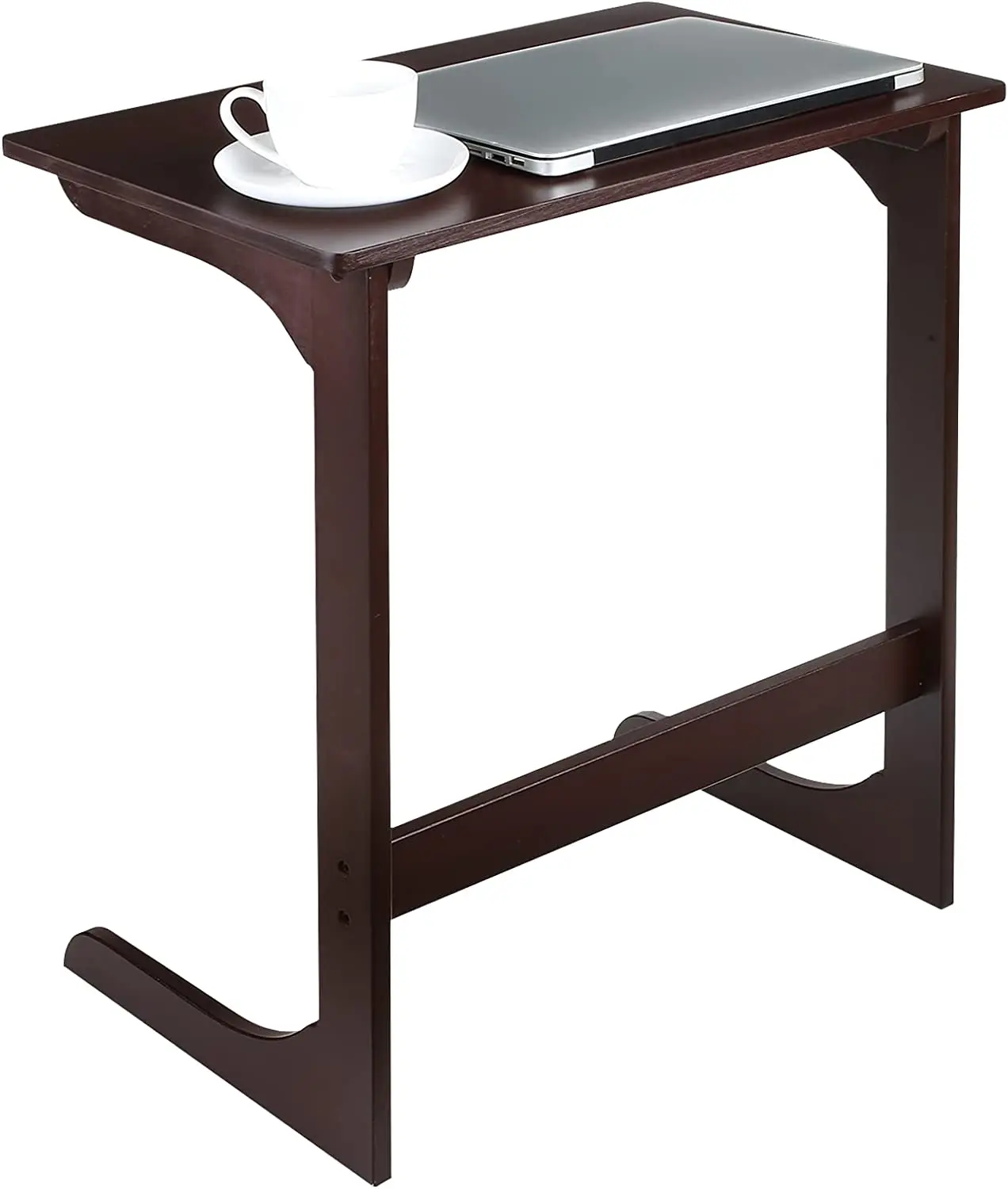 

Homfa Bamboo TV Tray Table, Easy Moved Laptop Desk Sofa Couch End Side Table, Snack C Table Bed Modern Furniture for Home Office