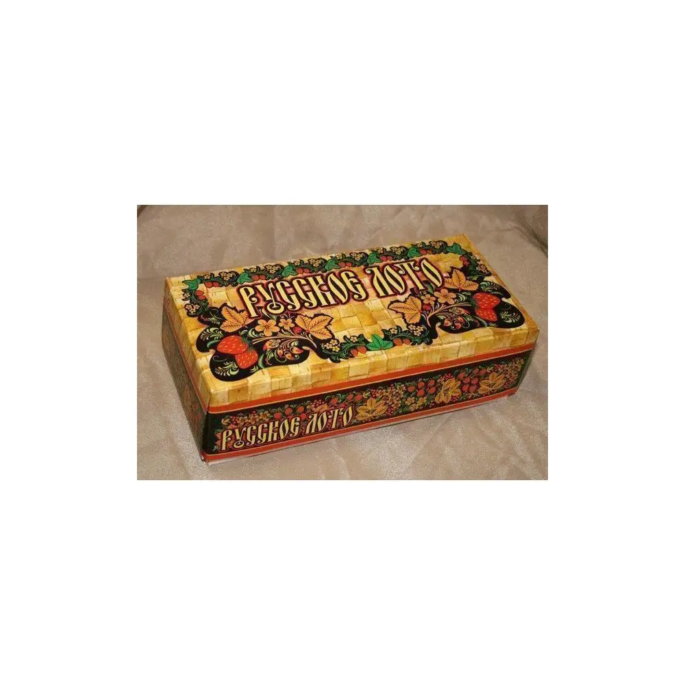 Russian Lotto painting in cardboard box c-197 | Board Game