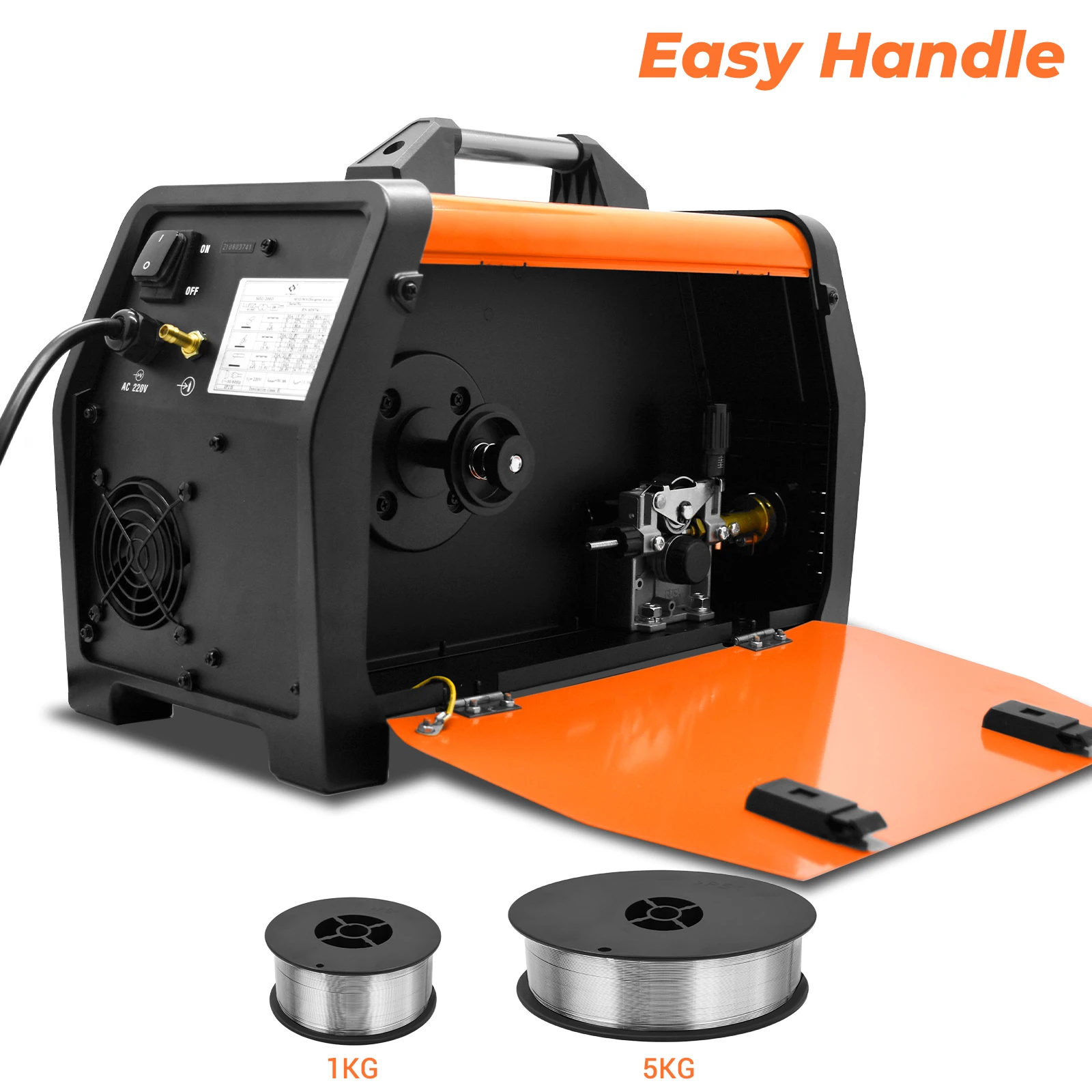5 in 1 MIG200 HITBOX Stainless Steel Iron Mig Welder Semi-Automatic ARC TIG MIG Aluminum Welding Machine DC Gas and Gasless |