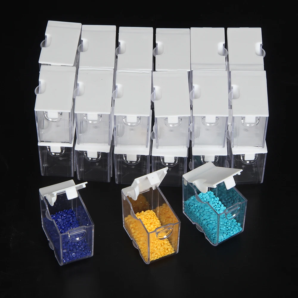 Новый прозрачный контейнер чехол 5D аксессуары для алмазной живописи Алмазная