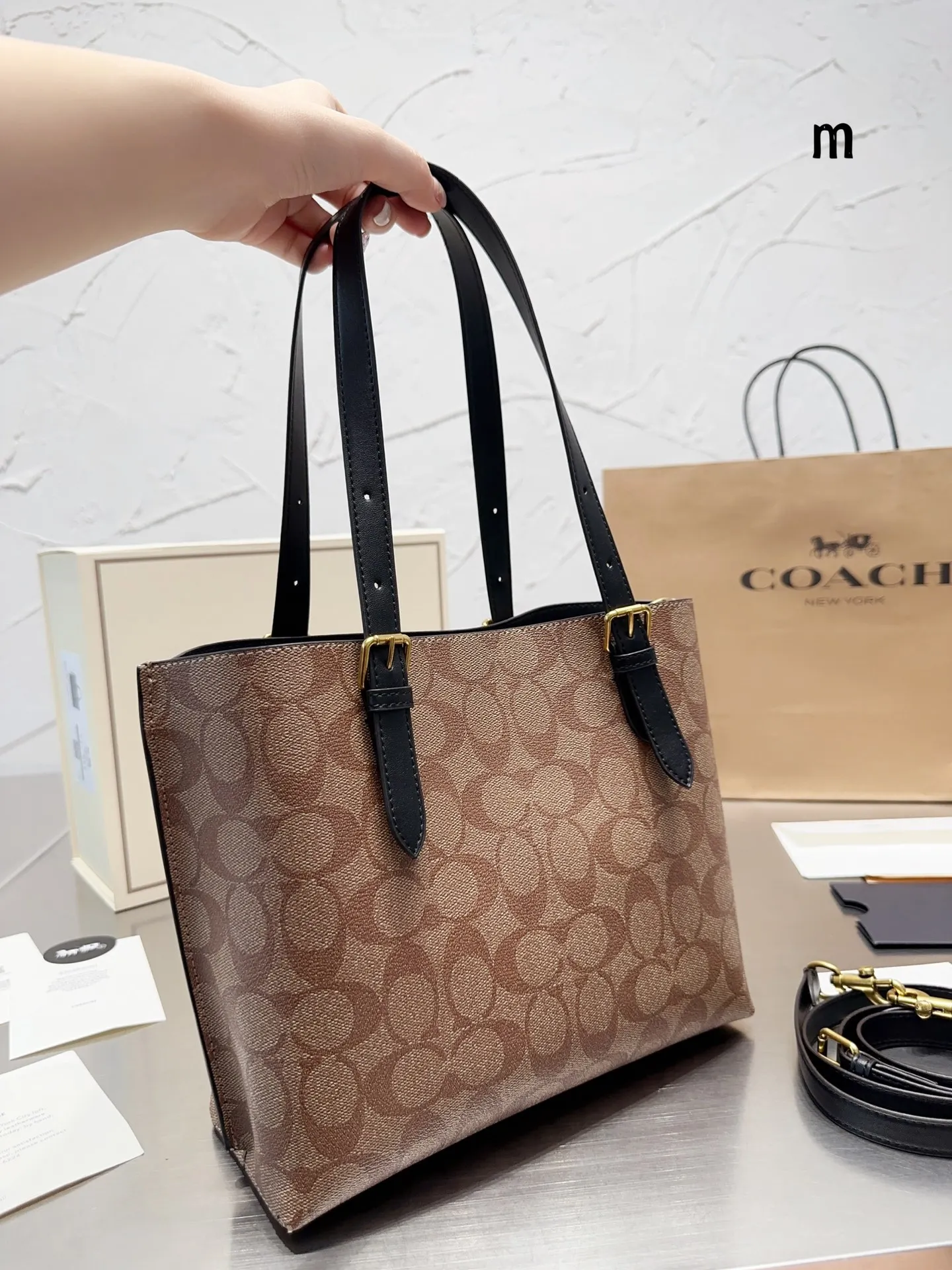 в стиле COACH новая женская сумка кошелек через плечо сумка-мессенджер подмышки