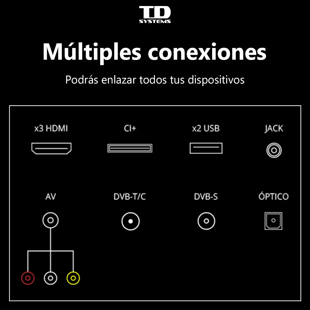 Телевизоры 40 дюймов TD Systems K40DLC16F. 3x HDMI 2x USB-рекордер DVB-T2/C/S2 [доставка из Испании 3