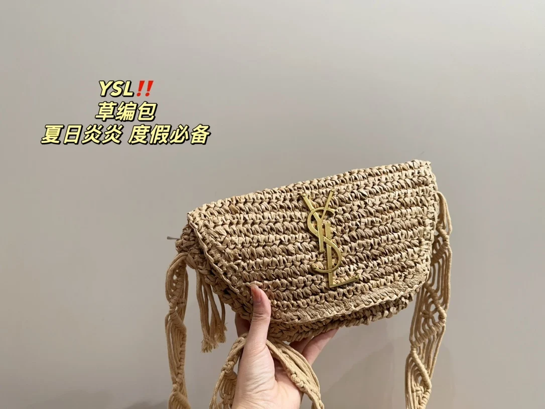 Соломенная В Стиле Сен-Лоран Реплика 1:1 Полная Ощущения Высокого Класса