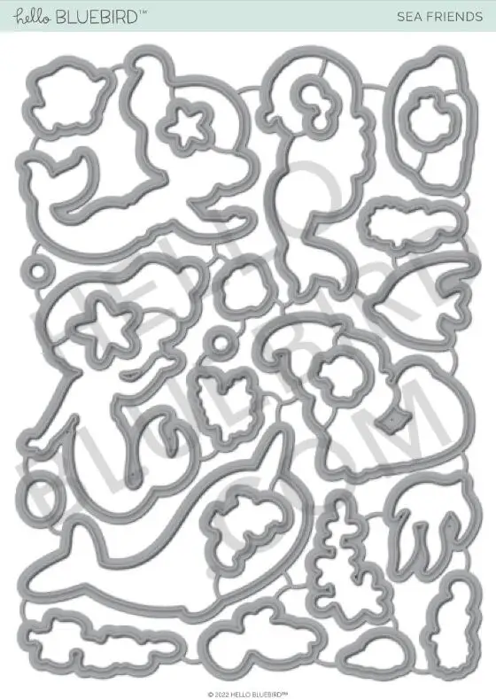 AliliArts Sea Friends металлические Вырубные штампы и искусственные бумажные ножи форма