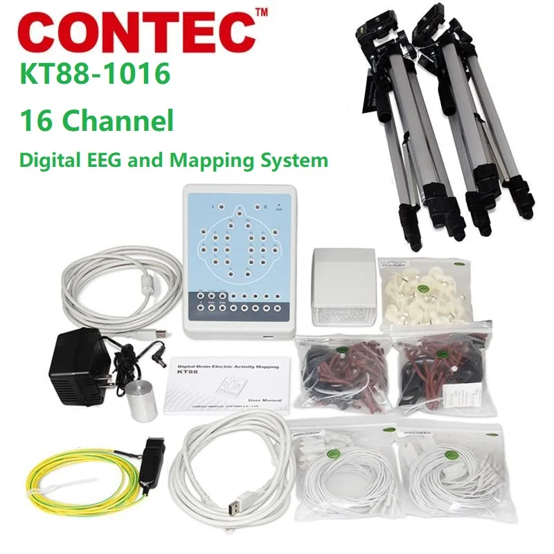 Совершенно новый CONTEC KT88-1016 EEG 16-канальная цифровая система отображения Brain electric |