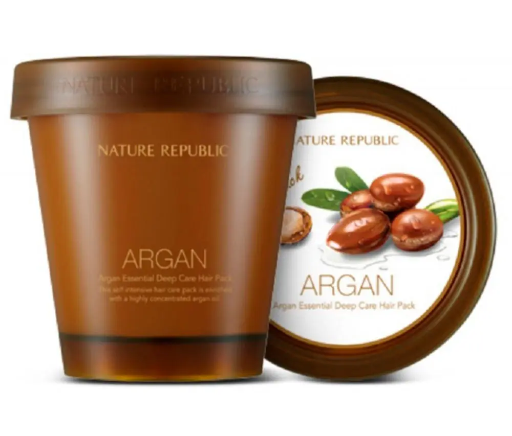 Nature Republic Argan Essential Deep Care Hair Pack Глубоко восстанавливающая питательная маска для