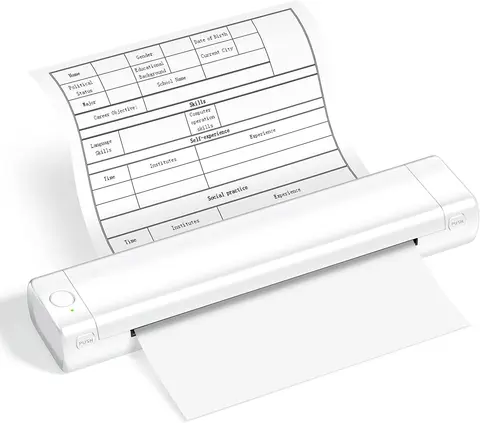 Портативный беспроводной принтер M08F A4, ручной миниатюрный термопринтер с Bluetooth, для дома и офиса, не требует использования чернил
