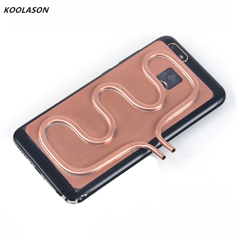 

KOOLASON For iPhone Xiaomi Laptop Mobile Phone Copper Tube Water Cooling Heatsink Radiator Game Heat Dissipation Block Pad Sets