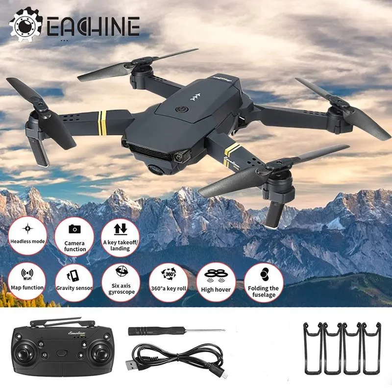 E58 Drone 4K Profesional 120°Wide Angle Camera WIFI FPV with Trajectory Flight Aerial Photography Hight Hold Foldable Rc For Boy