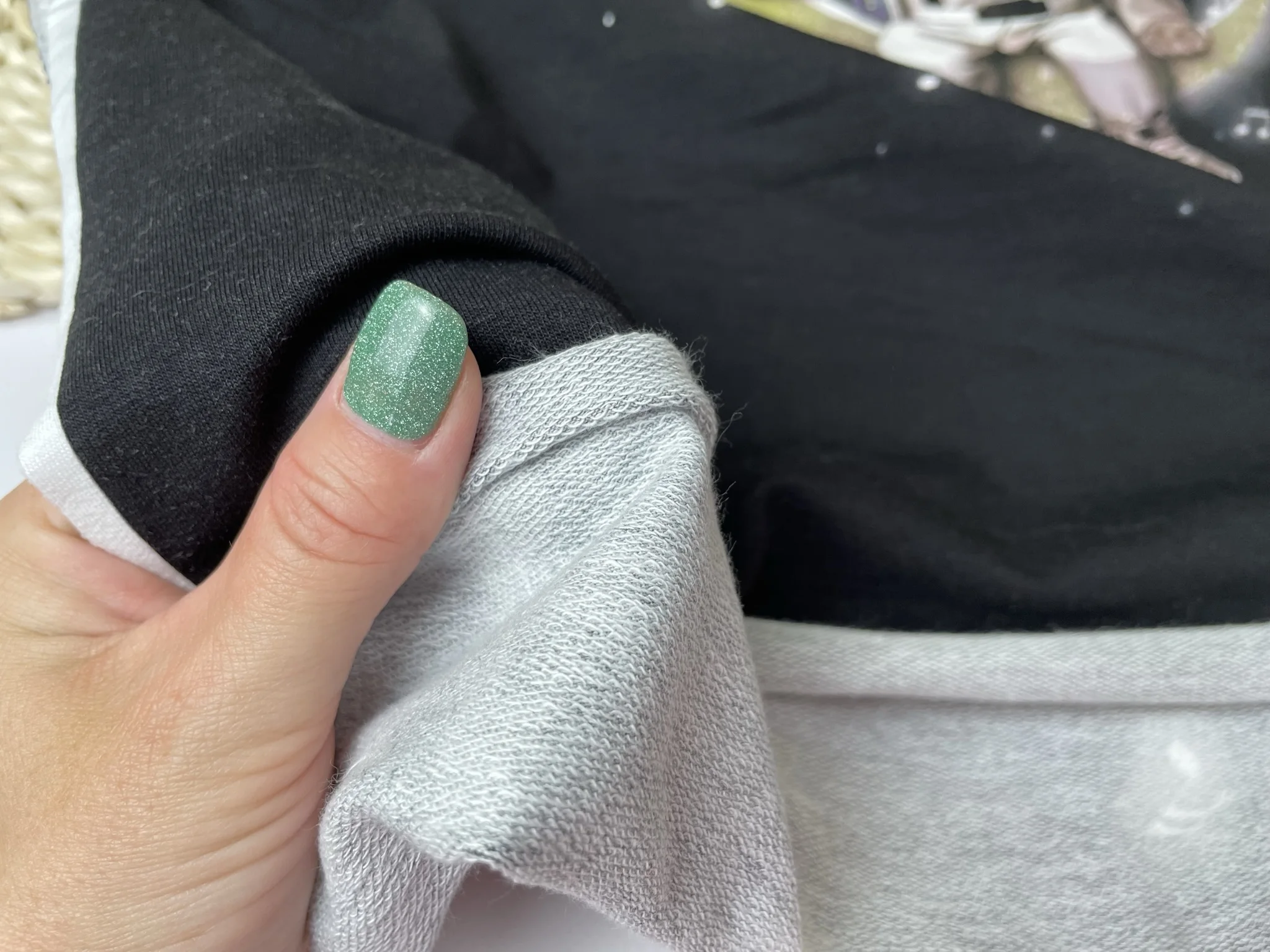 Ткань для шитья Трикотаж футер 2-н петля Купон На луне ширина 180 см высота 60+-5см |