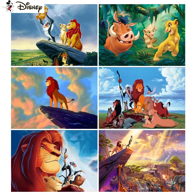 

Алмазная вышивка «Король Лев», 5D, с диснеевским рисунком