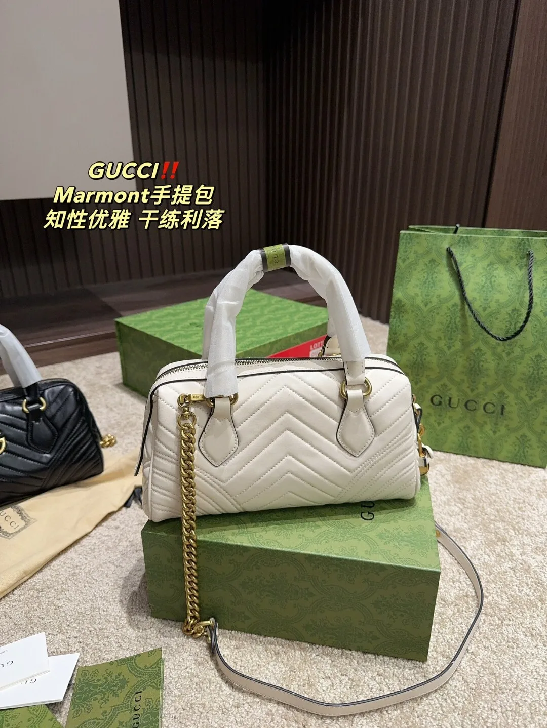 Гуччи Бычья Кожа Стиль 25cm * 13cm