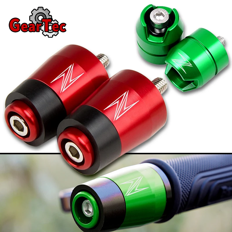 Аксессуары для мотоциклов Kawasaki Z900, Z800, Z750, Z1000, Z400, ZX6R, Z, 900, 2020, 2021, ручки руля, ручки, наконечники руля, крышка