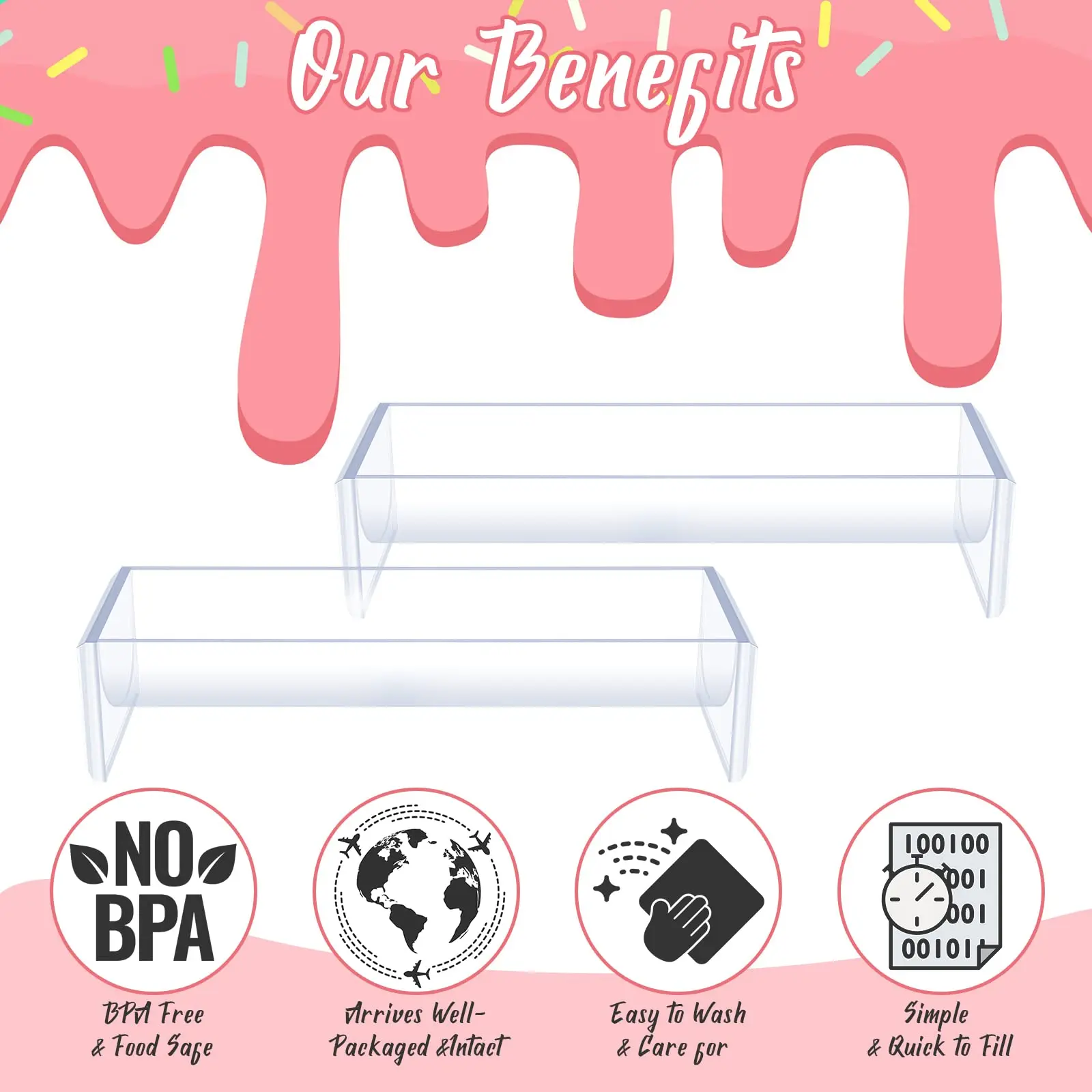 Прозрачный поднос для крекера прямоугольный держатель сервировки прозрачные