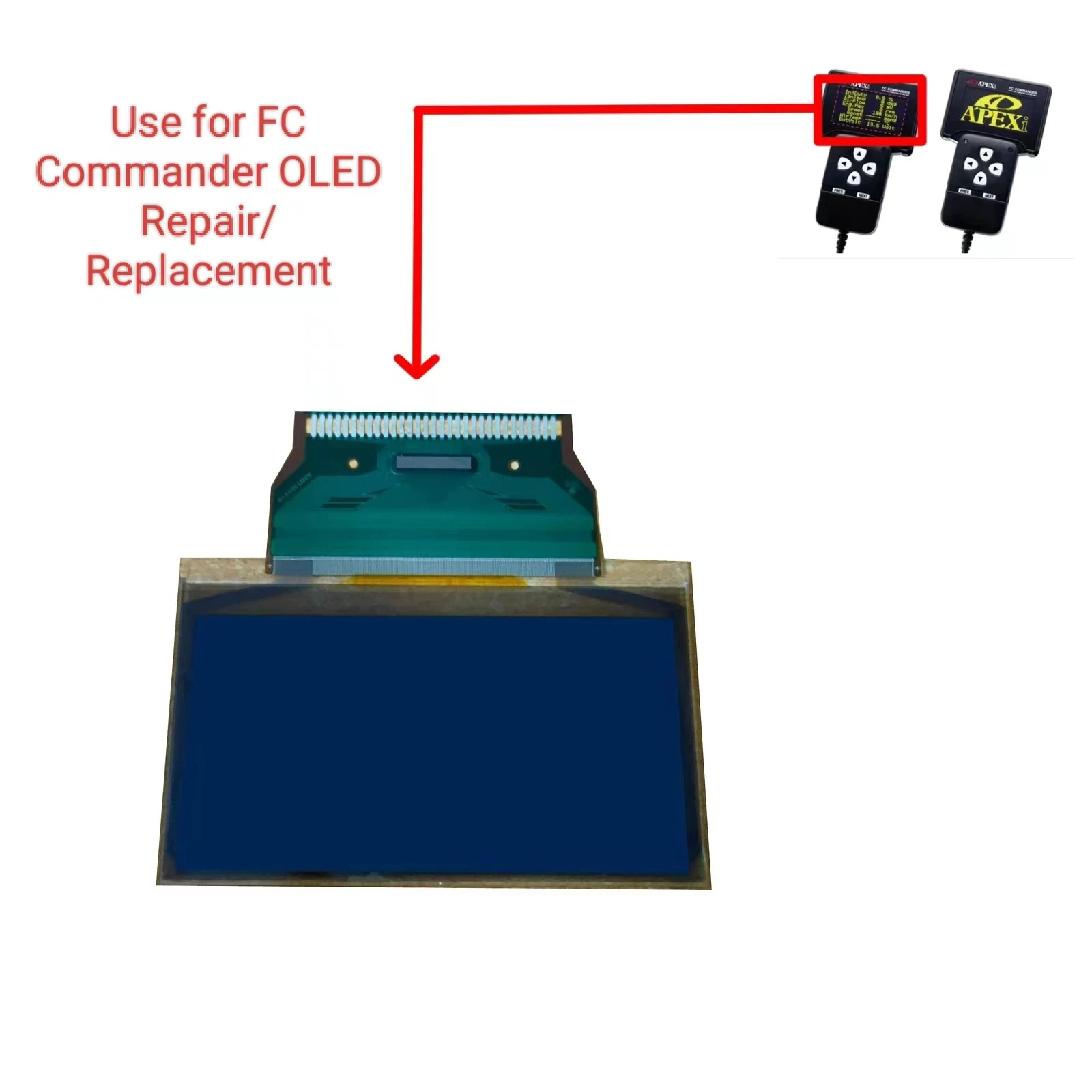 Фото APEXI FC Commander Оригинальный Oled/экран SSD1303T10 Замена/ремонт №1