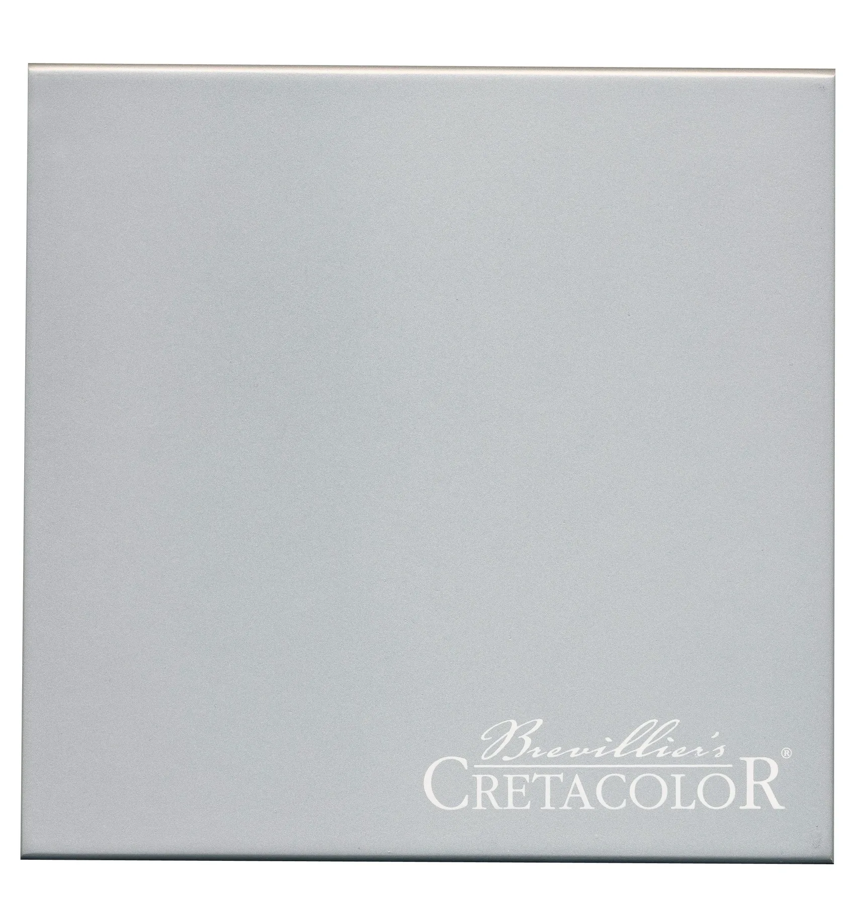 Pencil set cretacolor silver box + accessories in wooden painted color |