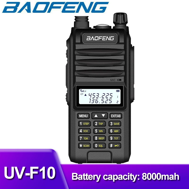 Walkie Talkie Baofeng BF-UVF10 interphone 50km outdoor self driving mobile station uv5r FM Long Range Portable Two Way Radio