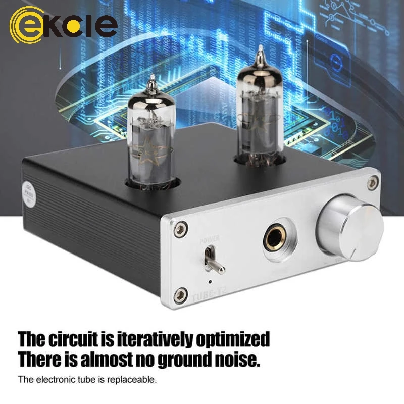 

TUBE- HiFi 2.0 Portable Tuning Tube Pre Amplifier DAC Digital Audio Decoder DC12V/1A Adapter