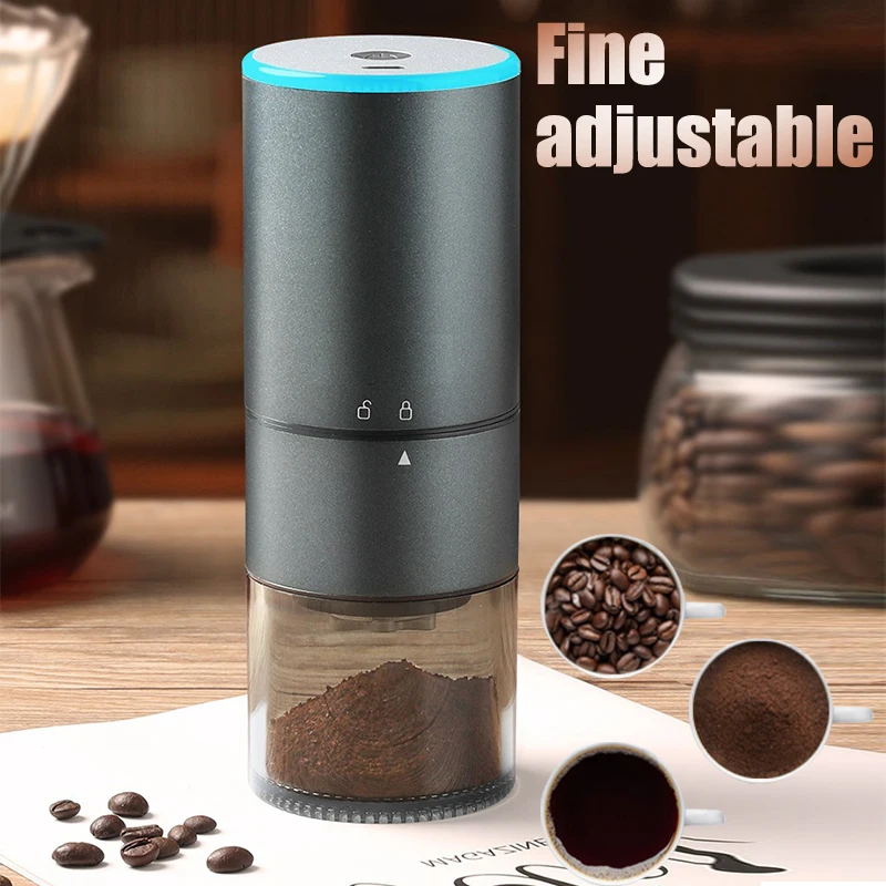 Profession Electric Coffee Grinder Automatic Beans Mill Portable Adjustable USB Rechargeable Coffee Grinder For Cafe Home Travel