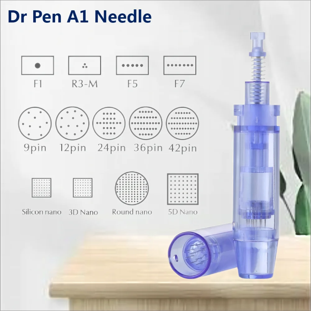 

20pcs Electric Derma Pen A1 Needle Round 9/ 12/ 24/ 36/ 42/ Pin Tattoo Micro Needles Cartridges Bayonet For Dr.pen Ultima A1