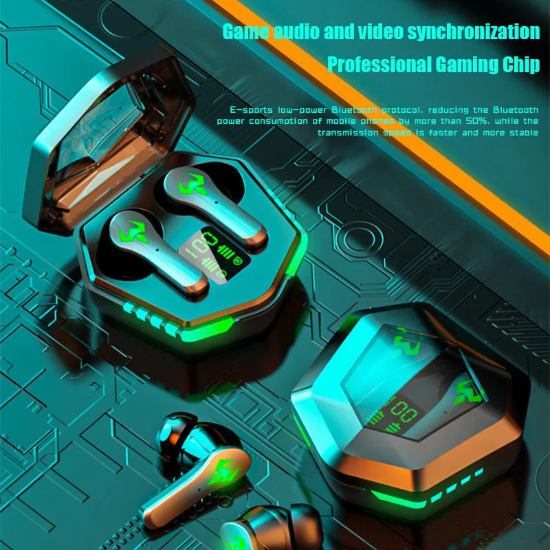 

Lazertec Bluetooth 5.2 TWS Sports Outdoor Headset Wireless Headphone Earbuds Ear For Smart Phone Xiaomi Samsung Games Music