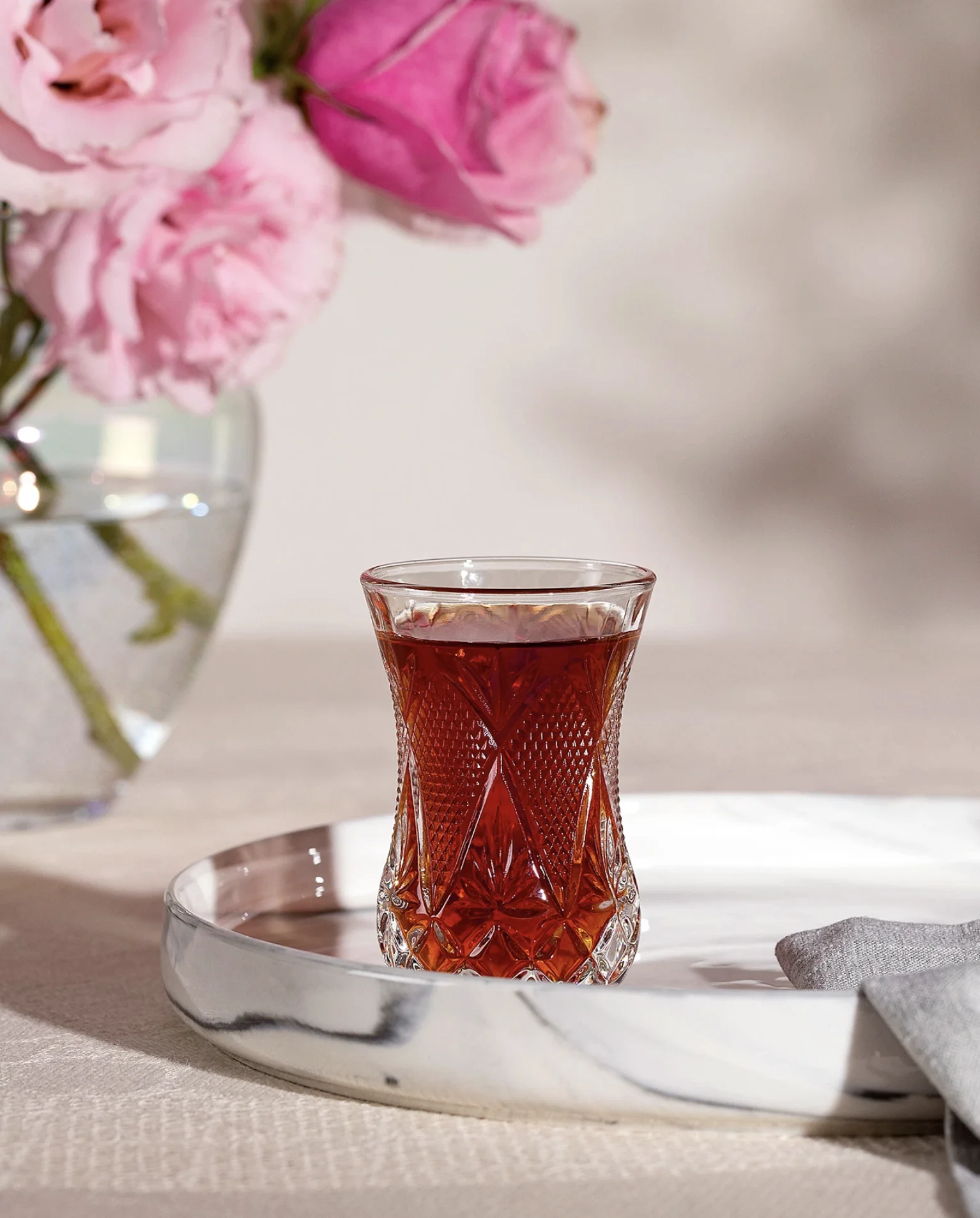 Стакан для черного чая 90 мл в винтажном стиле