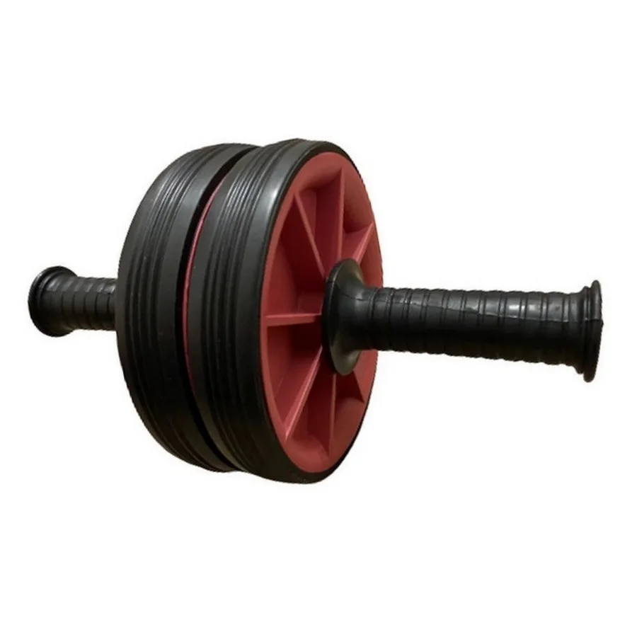 Ролик для пресса с двойным колесом STRONG BODY (тренажер гимнастическое колесо пресса)