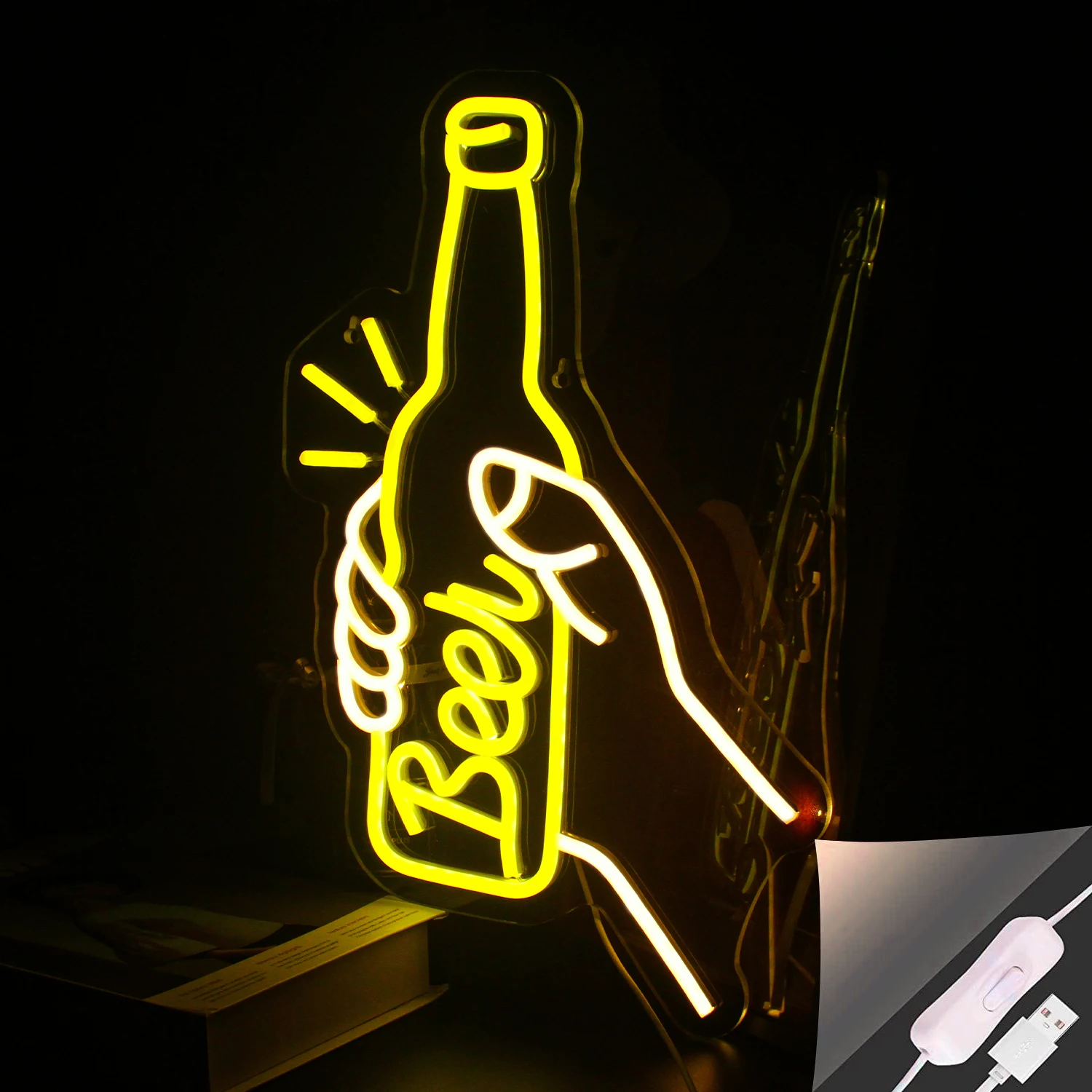 

Neon Sign For LED BAR Clink Beer Party Club Room Hanging Lighting USB Powered Cheers Atmosphere Wall Decor