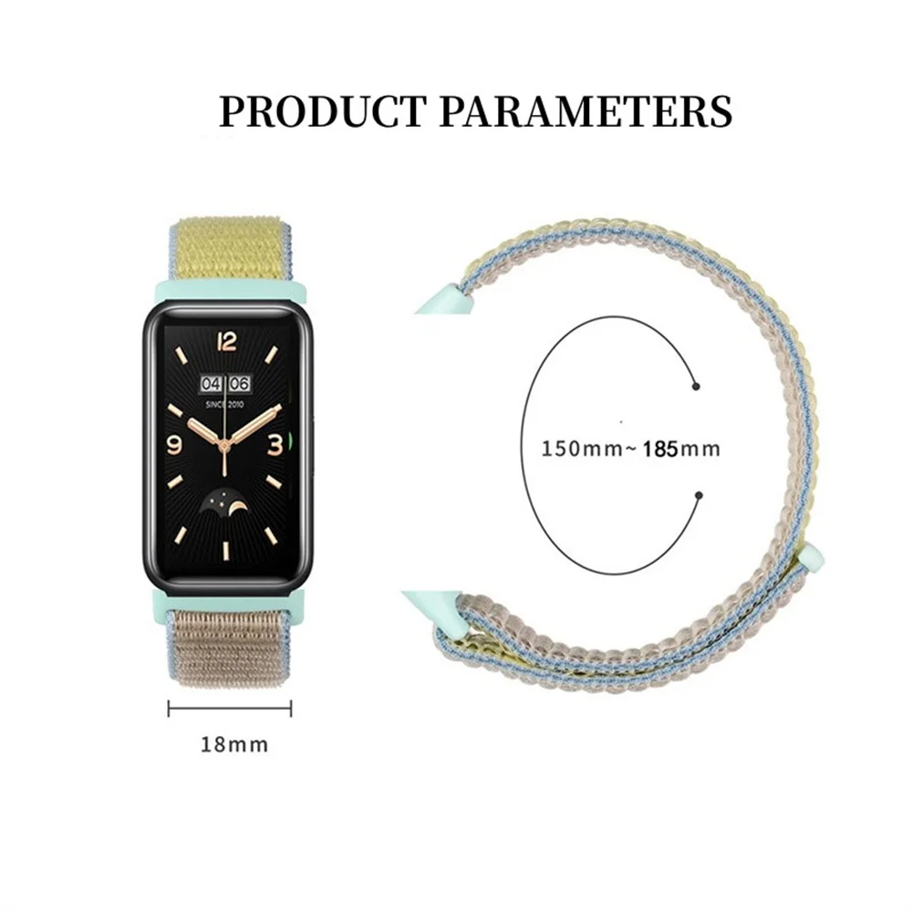 Nylon Strap For Xiaomi Mi Band 7 Pro Bracelet Braided Multicolor Sport Solo Loop Watchband For Mi band 7 Pro Strap Wristwatch