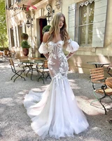 alagirls mermaid wedding gown for bride 2022 simple white wedding dress sweetheart bridal gown wedding dress with applique