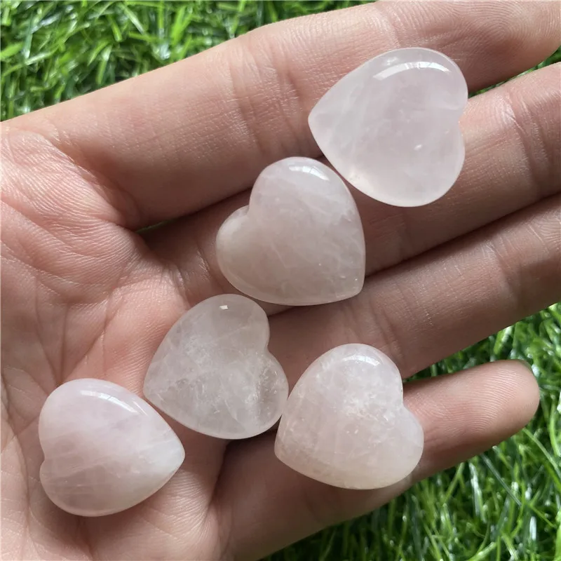 5 шт. натуральный лечебный кристалл в форме сердца 20 мм |