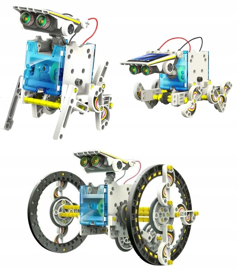 Solar robot 14 in1 Робот интерактивный на солнечной батарее конструктор детям |