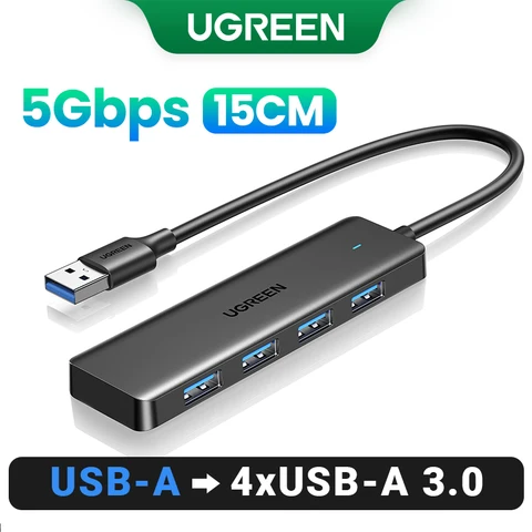 UGREEN USB 3.0 концентратор 4 порта