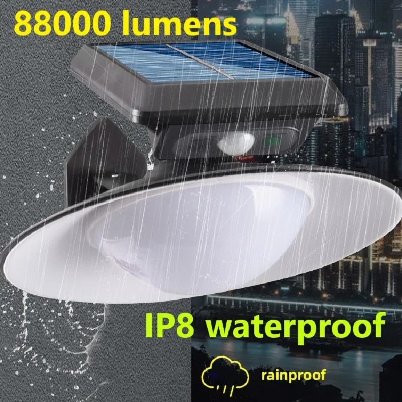 

8000LM Solar Led Light Outdoor Solar Lamp of Motion Sensor 3 Mode Waterproof 8000mah Solar Garden Lights Street Yard Lantern