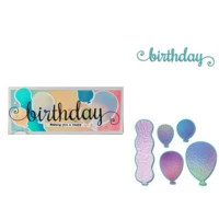 balloon birthday cutting dies new arrival 2022 for scrapbooking paper craft diy handmade card embossing decoration craft