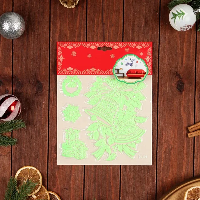 Наклейки на окна, светящиеся 