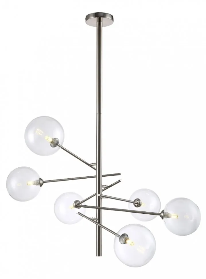 Подвесная люстра Crystal Lux MARCOS SP6 NICKEL (MARCOS NICKEL) |