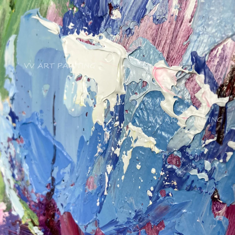 Новый дизайн красочная картина маслом с цветами Абстрактная Картина на холсте