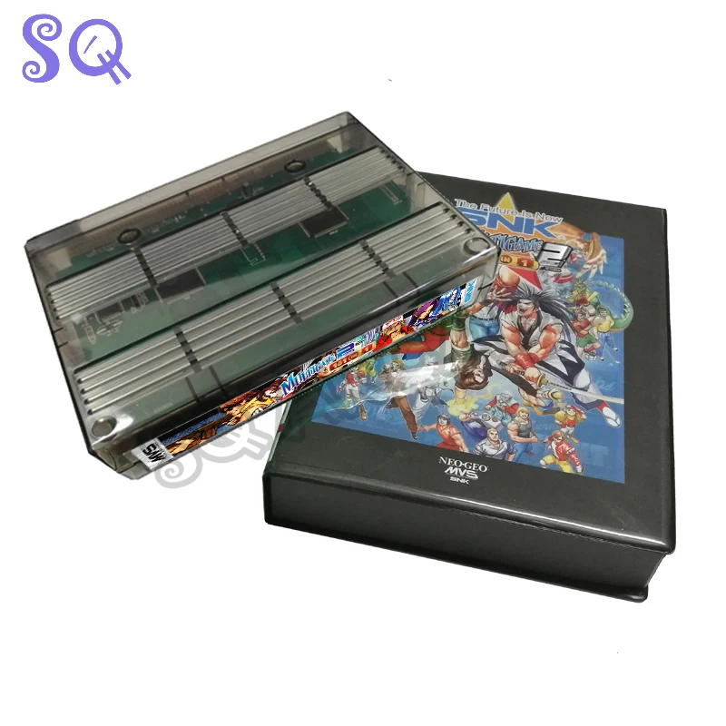 Pаспродажа Игровой картридж Snk Neo Geo MVS - 161 в 1 версии 2, игровой картридж 161 в 1 с корпусом/чехлом, консоль для аркадных игр SNK, адаптер NEO MVS