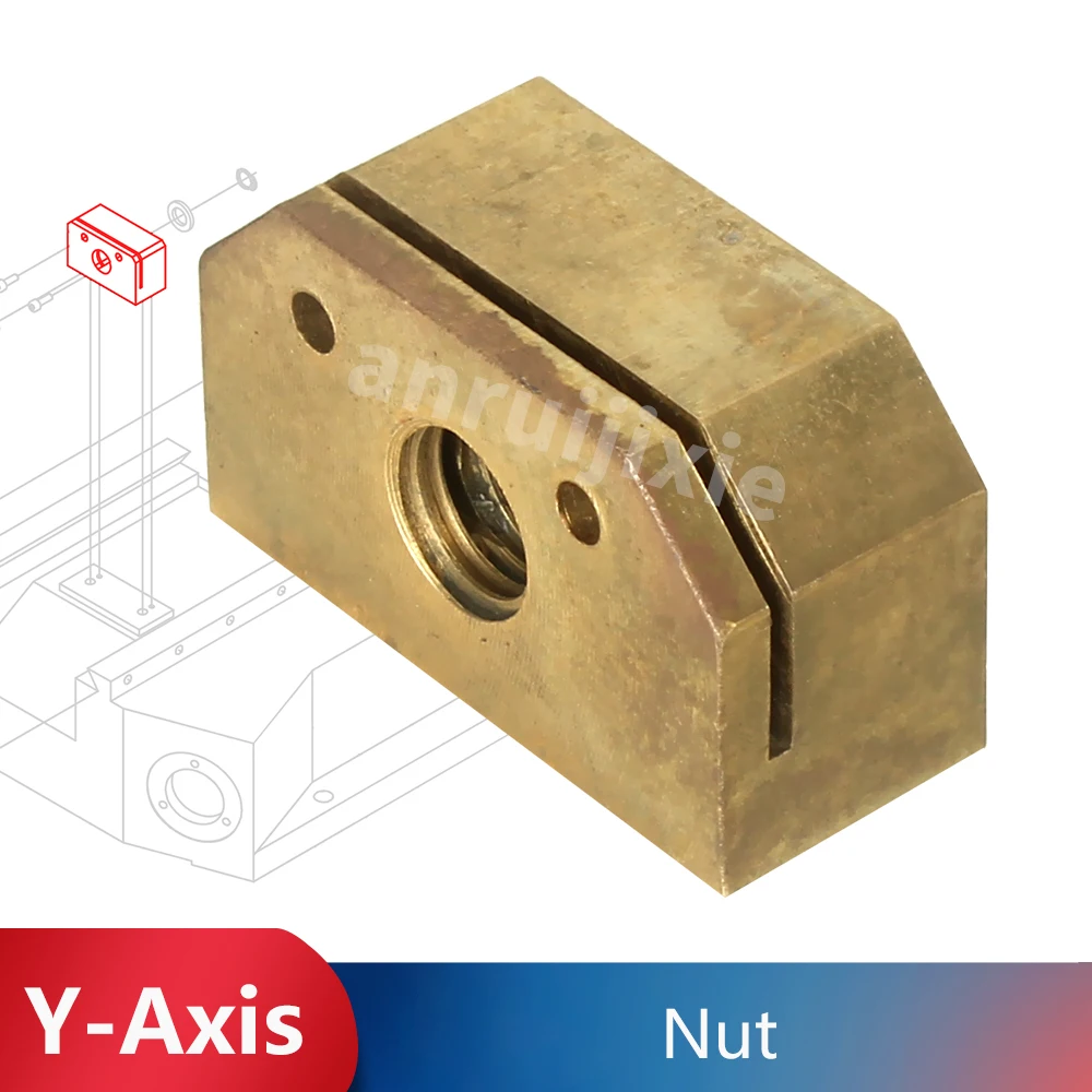 Y-Axis Metric Feed Screw Nut SIEG SX3-169&X3&JET JMD-3&BusyBee CX611&Grizzly G0619&G0463 Cross leadscrew Nut