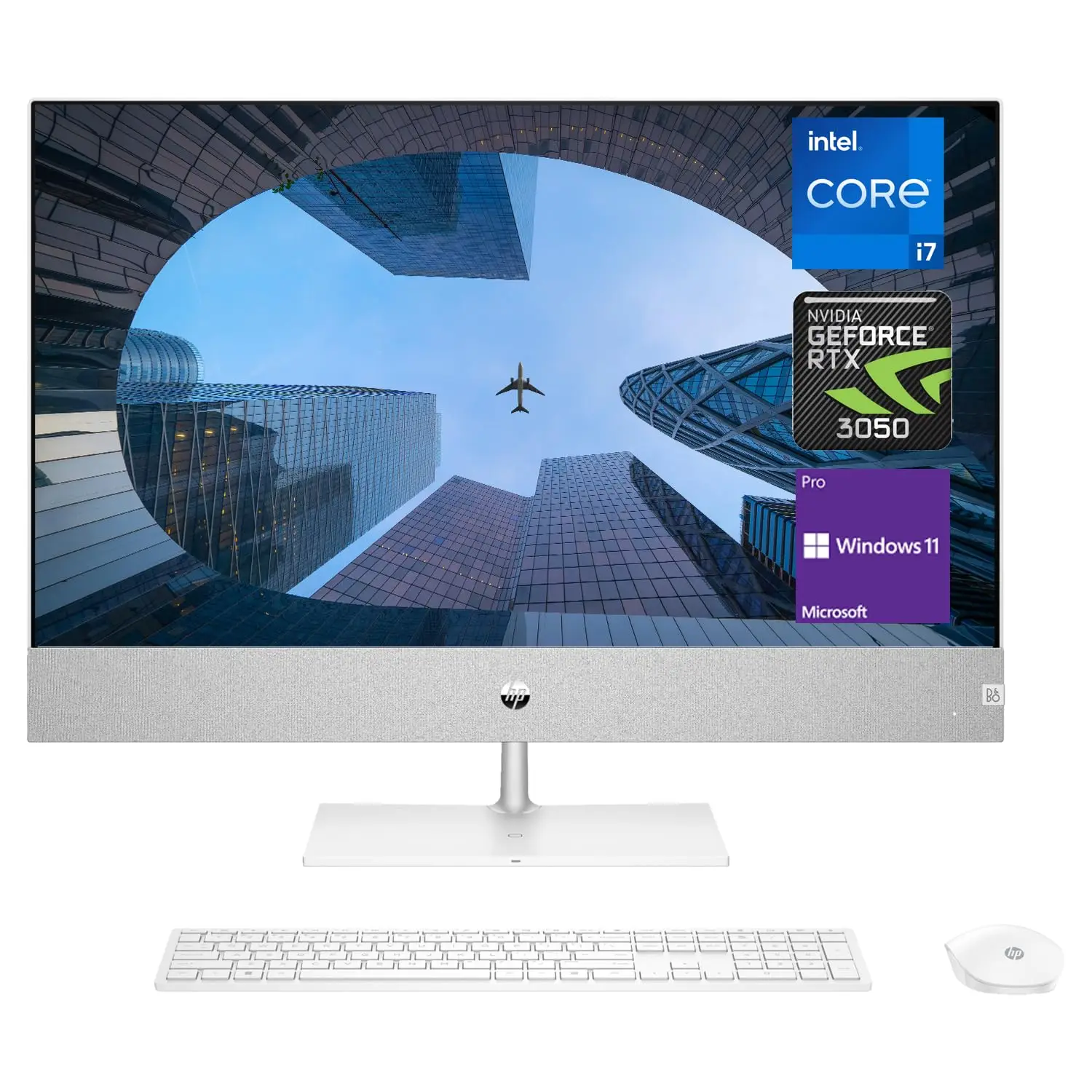 

Новый деловой настольный компьютер HP Newest Pavilion 27 дюймов, 13-го поколения Intel Core i7-13700T, NVIDIA GeForce RTX 3050