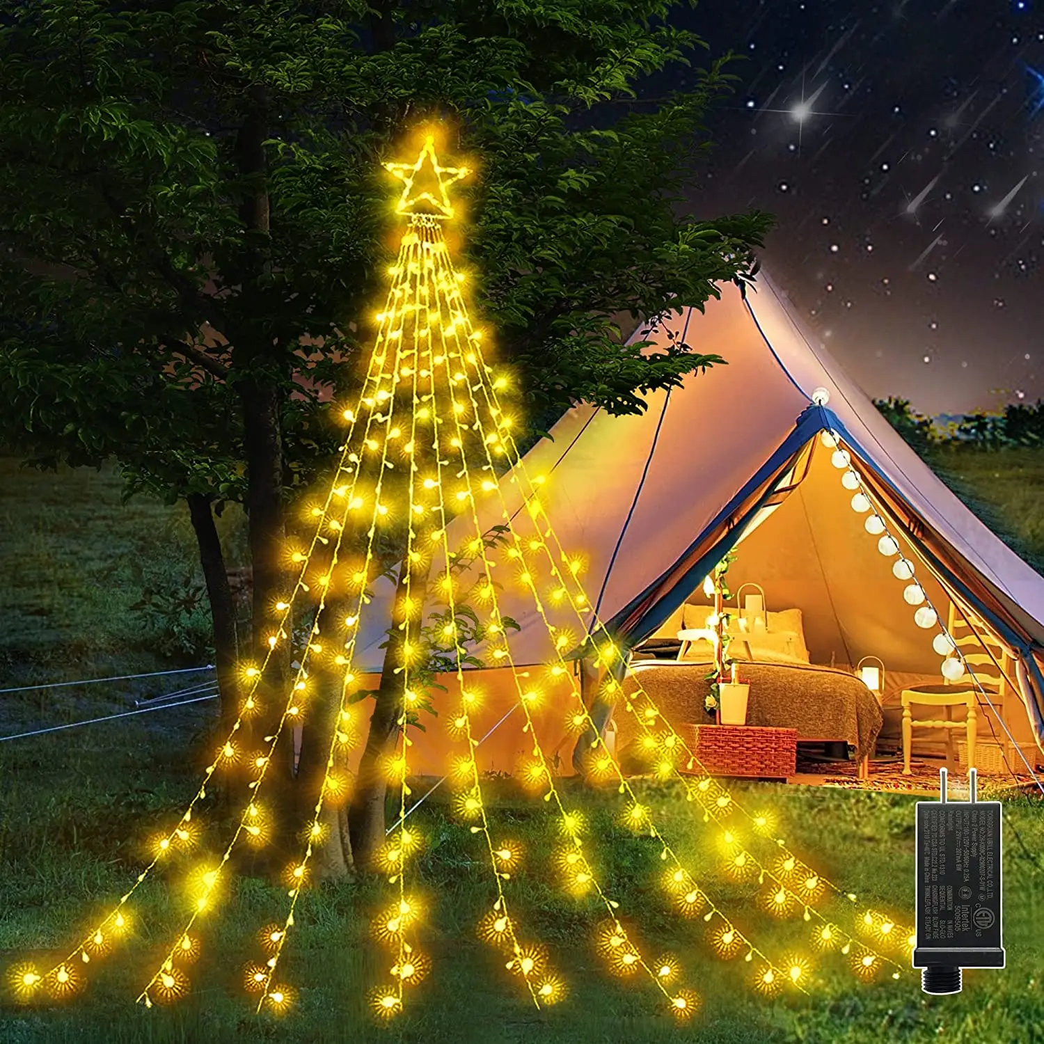 LED Solar Light Outdoor Waterproof Fairy Garland String Lights Christmas Party Garden Solar Lamp Decoration