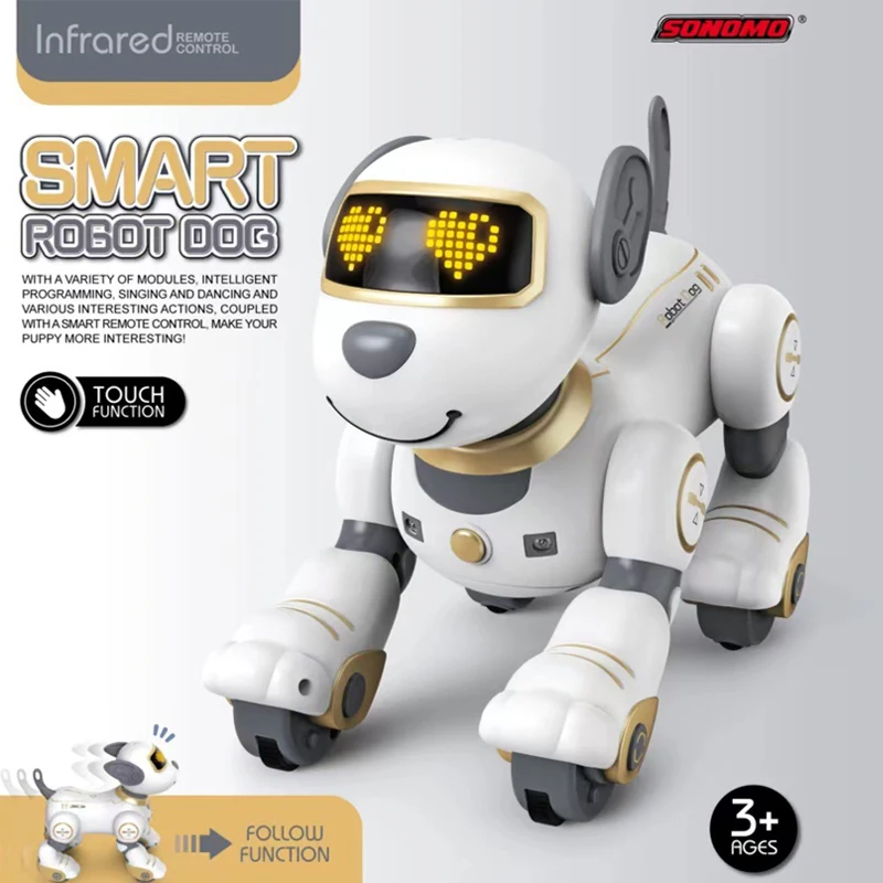2.4G Smart RC Dog Wireless Remote Control Intelligent Puppy Robot Animal Toy Multi-Function Programmable Stunt Electronic Pet enlarge