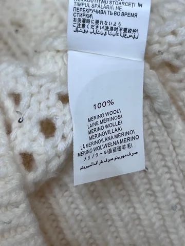 Пуловер из мериносовой шерсти с блестками  Vogue Studio