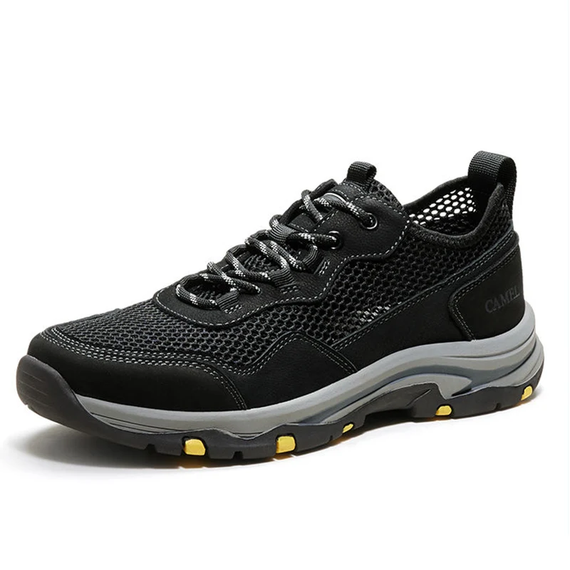 Goldencamel Outdoor Sport Hiking Shoes Men Trail Trekking Sneakers Climbing Waterproof Non-slip Breathable Mesh Summer